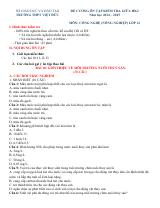 Đề cương ôn tập Giữa kì 2 Công nghệ Nông nghiệp 12 năm 2024–2025 trường THPT Việt Đức (Hà Nội)